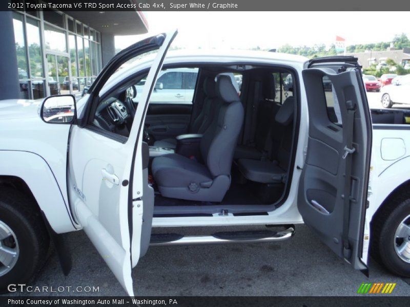 Super White / Graphite 2012 Toyota Tacoma V6 TRD Sport Access Cab 4x4