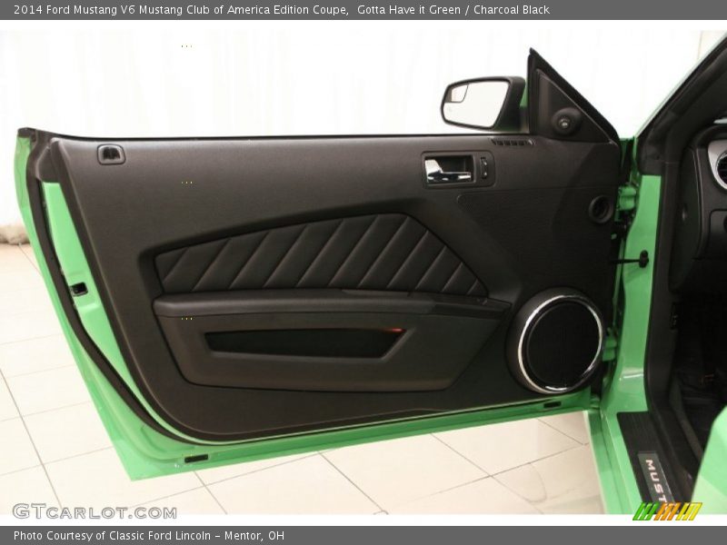 Door Panel of 2014 Mustang V6 Mustang Club of America Edition Coupe