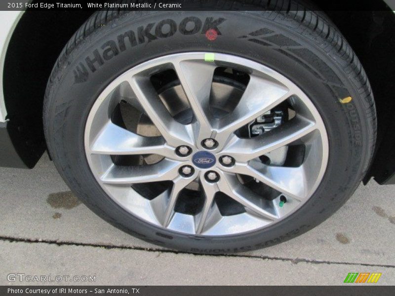 White Platinum Metallic / Ceramic 2015 Ford Edge Titanium