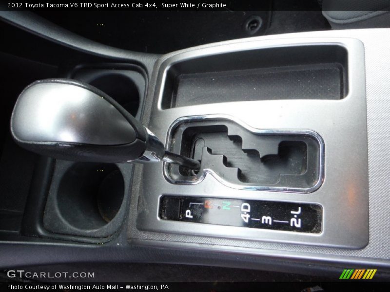 Super White / Graphite 2012 Toyota Tacoma V6 TRD Sport Access Cab 4x4