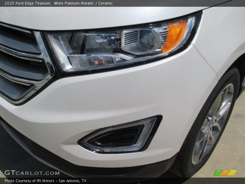 White Platinum Metallic / Ceramic 2015 Ford Edge Titanium
