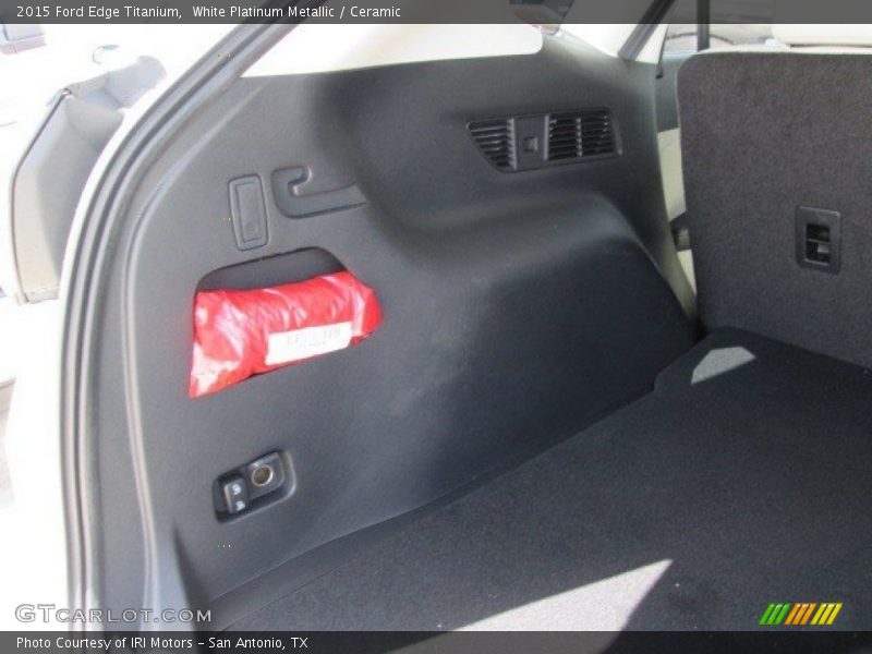White Platinum Metallic / Ceramic 2015 Ford Edge Titanium