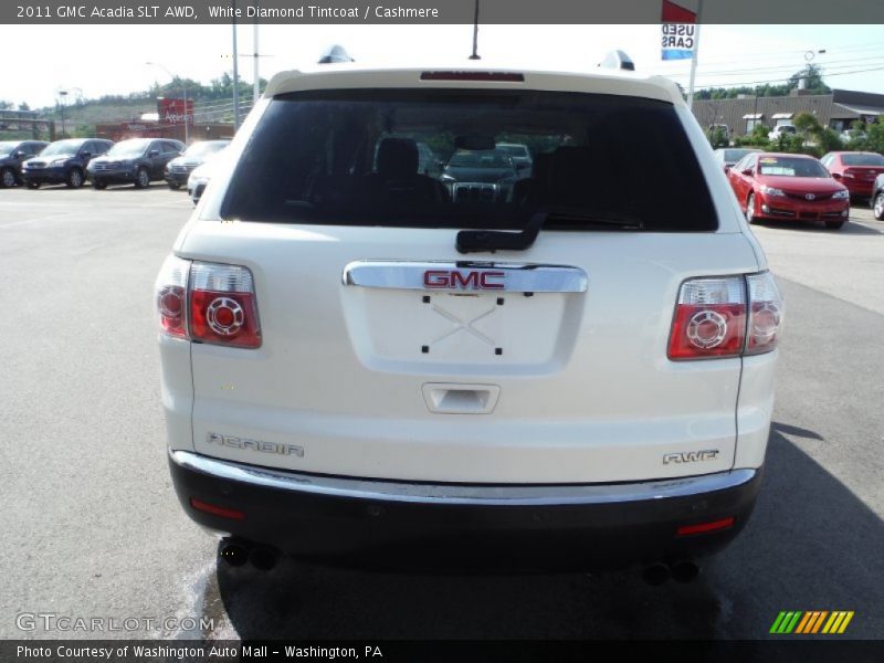 White Diamond Tintcoat / Cashmere 2011 GMC Acadia SLT AWD