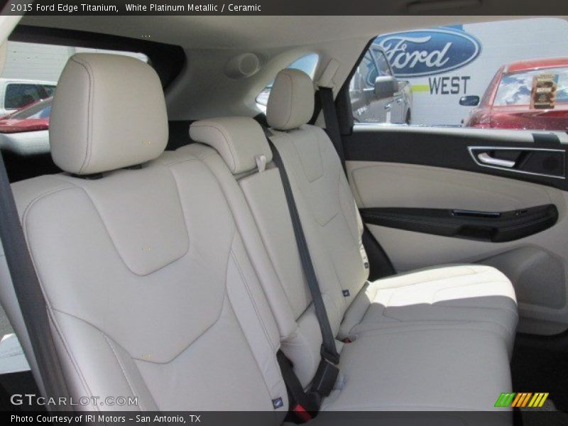 White Platinum Metallic / Ceramic 2015 Ford Edge Titanium