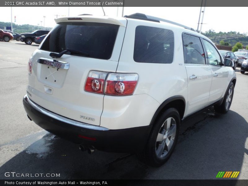 White Diamond Tintcoat / Cashmere 2011 GMC Acadia SLT AWD