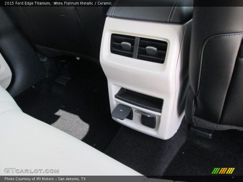 White Platinum Metallic / Ceramic 2015 Ford Edge Titanium