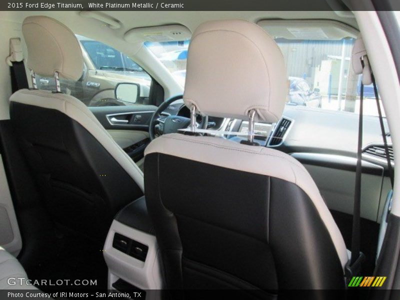 White Platinum Metallic / Ceramic 2015 Ford Edge Titanium