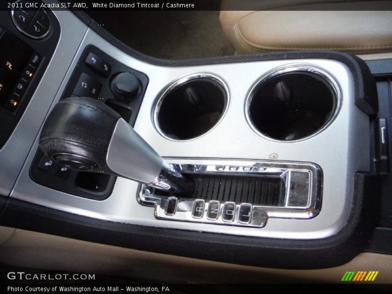 White Diamond Tintcoat / Cashmere 2011 GMC Acadia SLT AWD