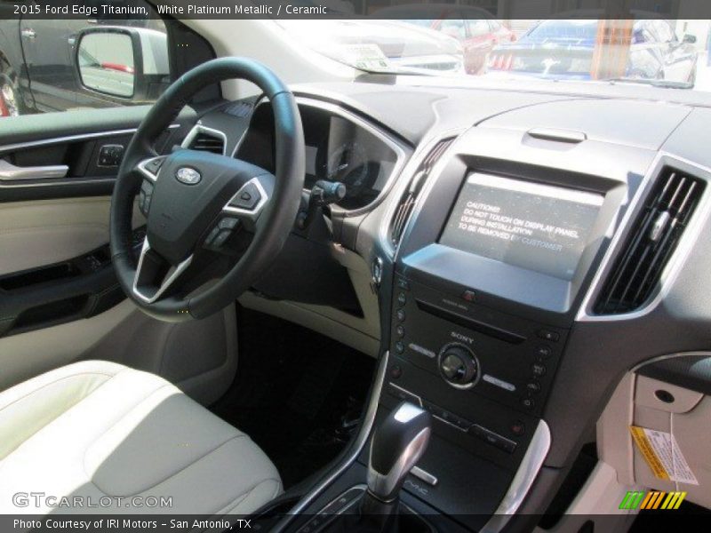 White Platinum Metallic / Ceramic 2015 Ford Edge Titanium