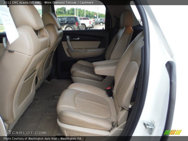 White Diamond Tintcoat / Cashmere 2011 GMC Acadia SLT AWD