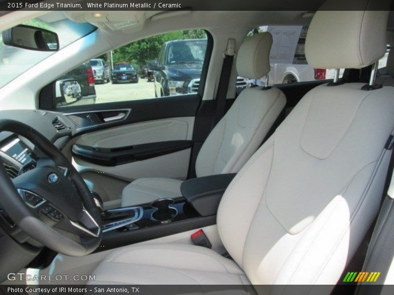 White Platinum Metallic / Ceramic 2015 Ford Edge Titanium
