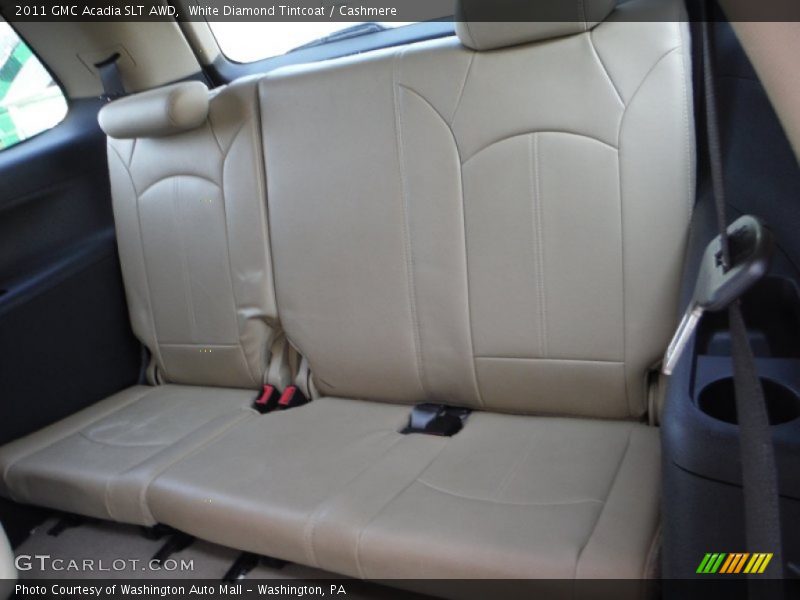 White Diamond Tintcoat / Cashmere 2011 GMC Acadia SLT AWD