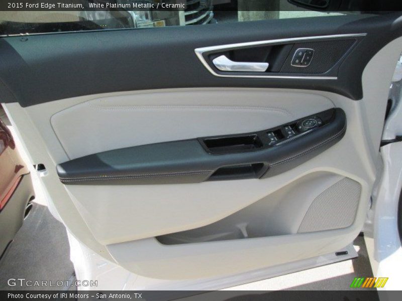 White Platinum Metallic / Ceramic 2015 Ford Edge Titanium