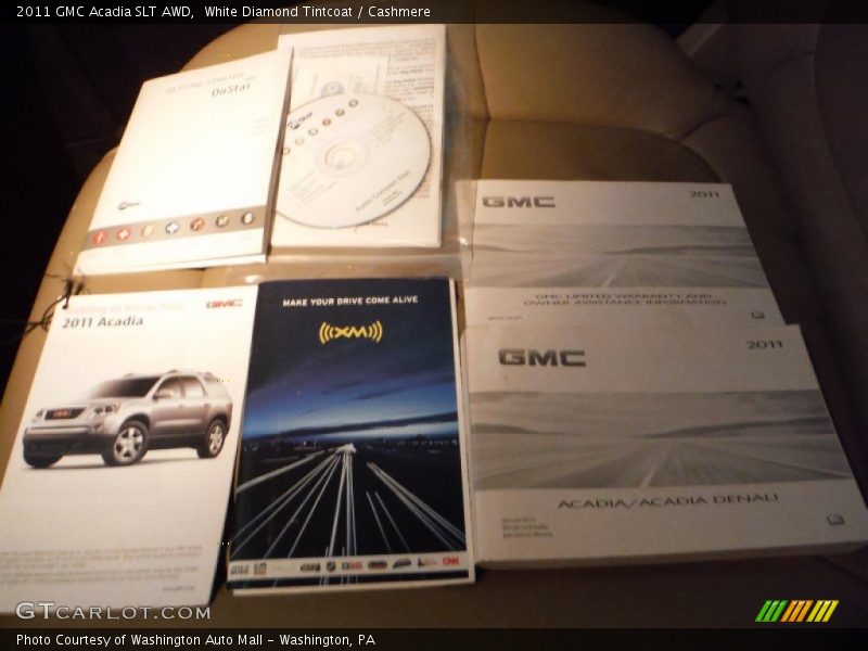 White Diamond Tintcoat / Cashmere 2011 GMC Acadia SLT AWD