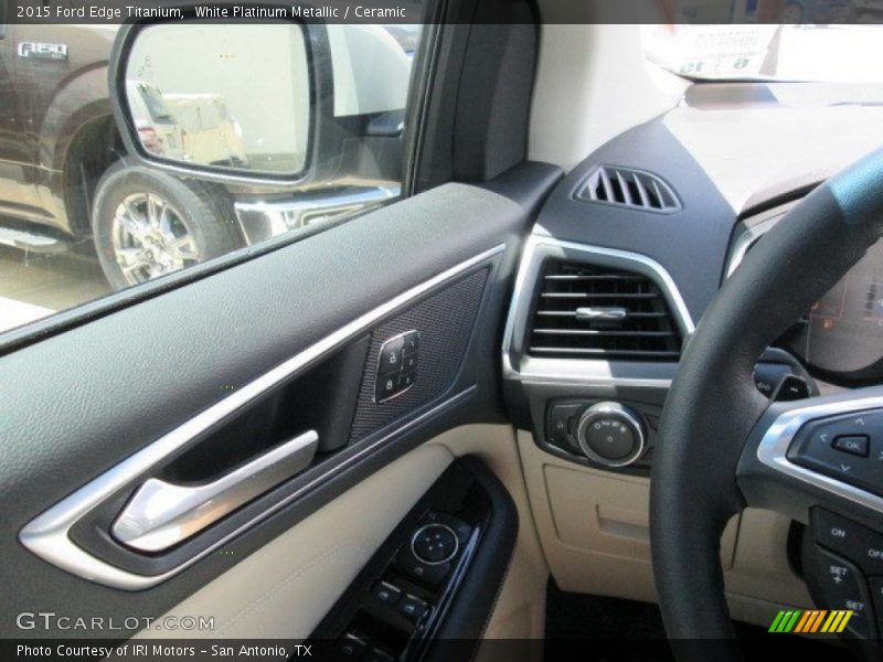 White Platinum Metallic / Ceramic 2015 Ford Edge Titanium