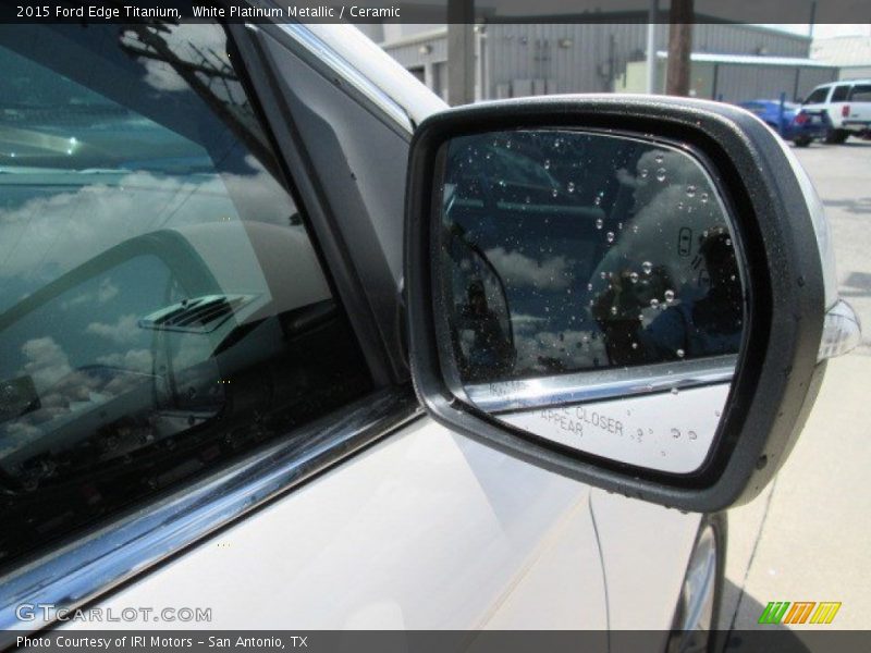 White Platinum Metallic / Ceramic 2015 Ford Edge Titanium