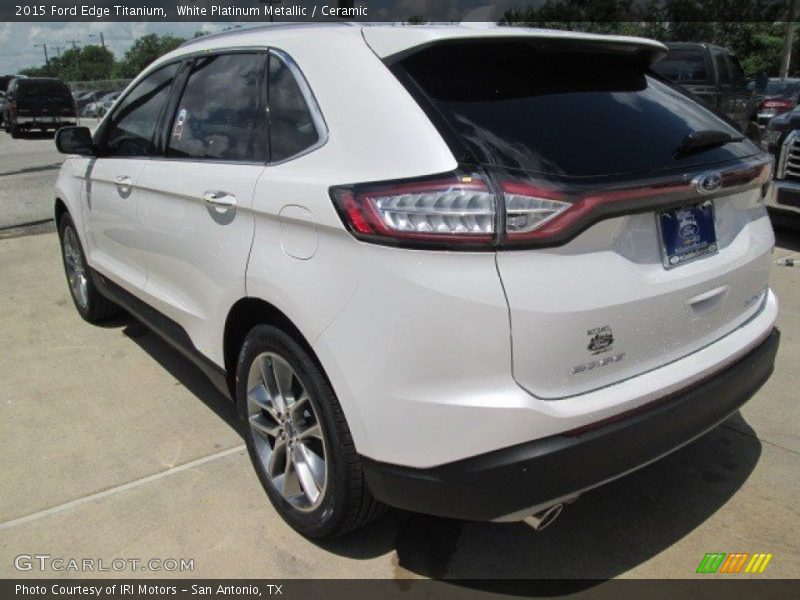 White Platinum Metallic / Ceramic 2015 Ford Edge Titanium