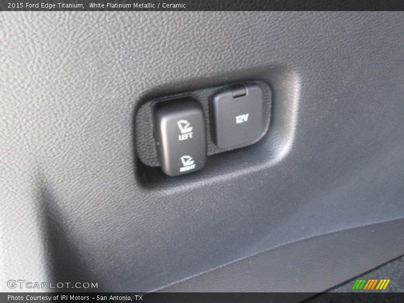 White Platinum Metallic / Ceramic 2015 Ford Edge Titanium