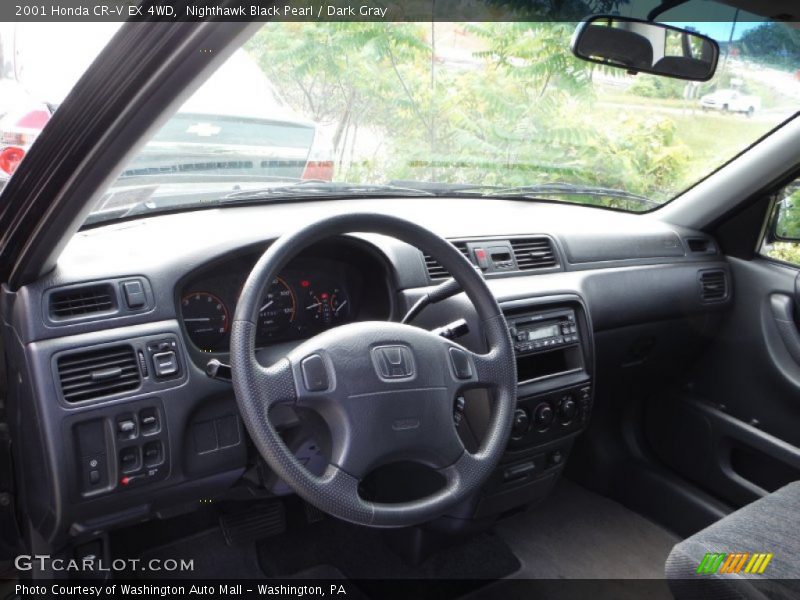 Nighthawk Black Pearl / Dark Gray 2001 Honda CR-V EX 4WD