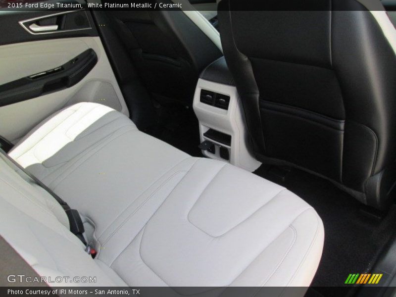 White Platinum Metallic / Ceramic 2015 Ford Edge Titanium