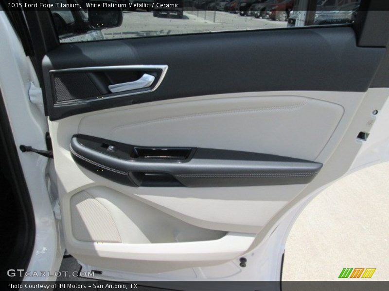White Platinum Metallic / Ceramic 2015 Ford Edge Titanium