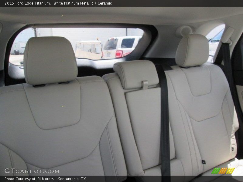 White Platinum Metallic / Ceramic 2015 Ford Edge Titanium