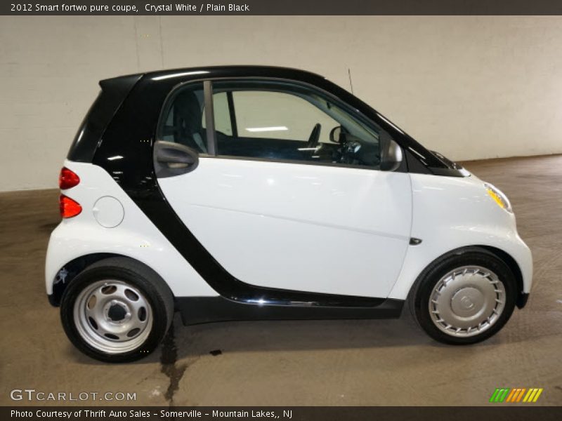 Crystal White / Plain Black 2012 Smart fortwo pure coupe