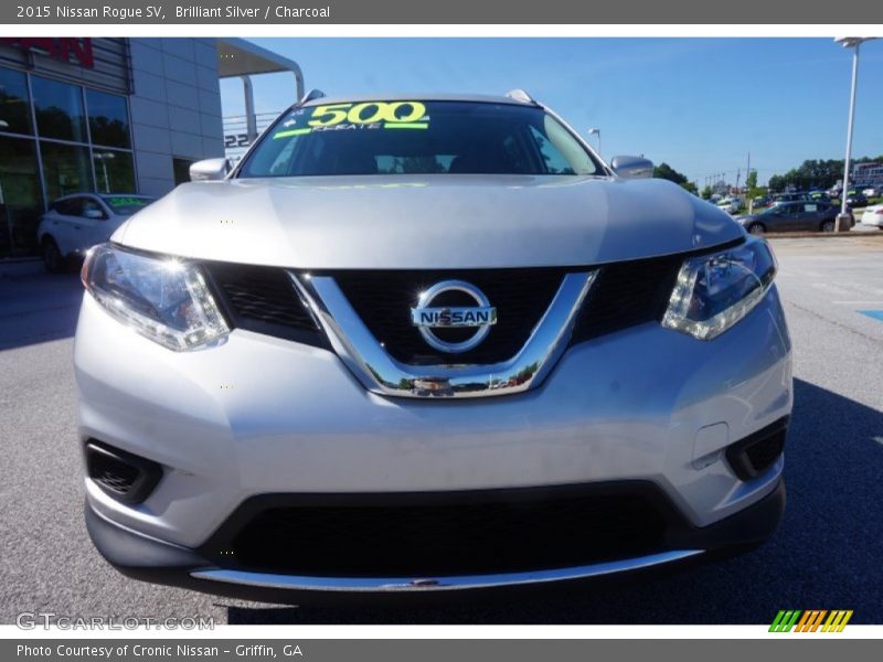 Brilliant Silver / Charcoal 2015 Nissan Rogue SV