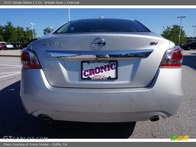 Brilliant Silver / Charcoal 2015 Nissan Altima 2.5 SV