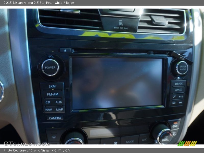 Pearl White / Beige 2015 Nissan Altima 2.5 SL