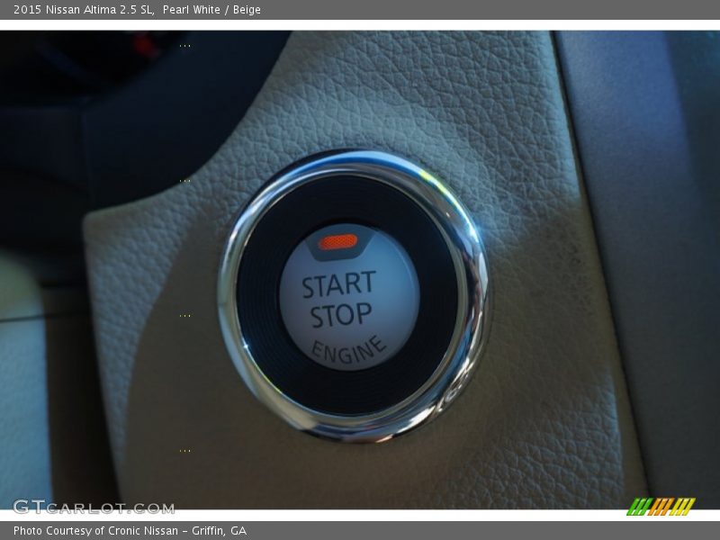 Pearl White / Beige 2015 Nissan Altima 2.5 SL
