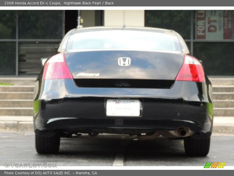 Nighthawk Black Pearl / Black 2008 Honda Accord EX-L Coupe