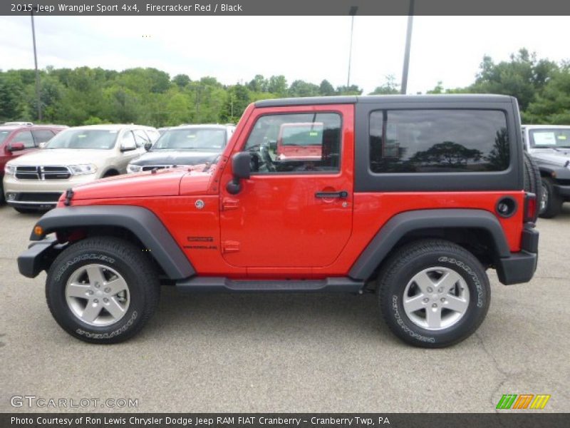 Firecracker Red / Black 2015 Jeep Wrangler Sport 4x4