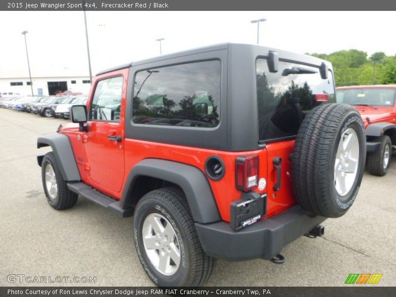 Firecracker Red / Black 2015 Jeep Wrangler Sport 4x4