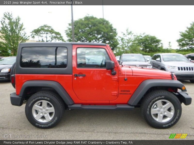 Firecracker Red / Black 2015 Jeep Wrangler Sport 4x4