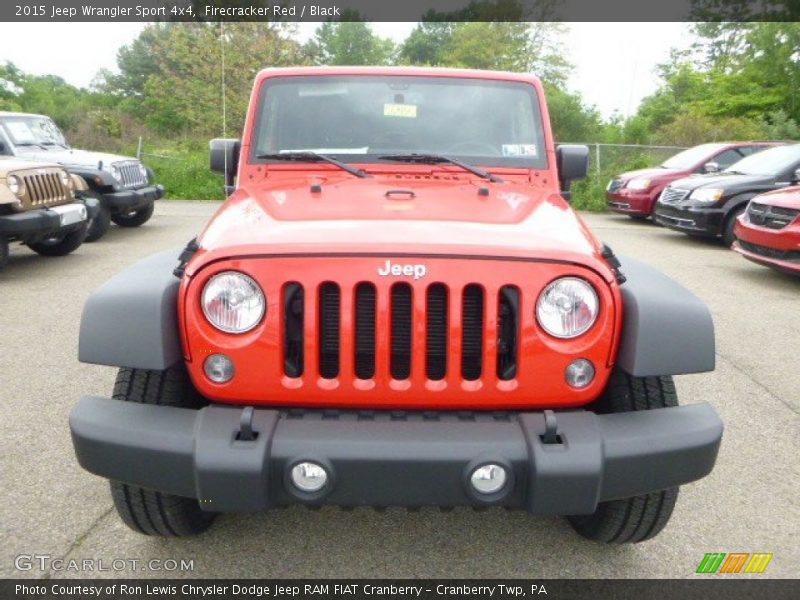 Firecracker Red / Black 2015 Jeep Wrangler Sport 4x4