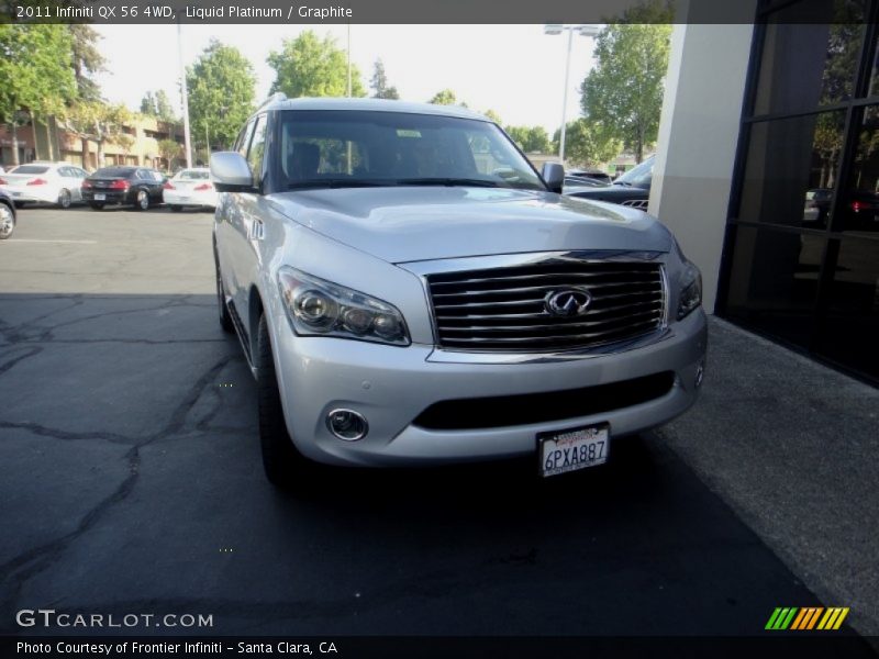 Liquid Platinum / Graphite 2011 Infiniti QX 56 4WD
