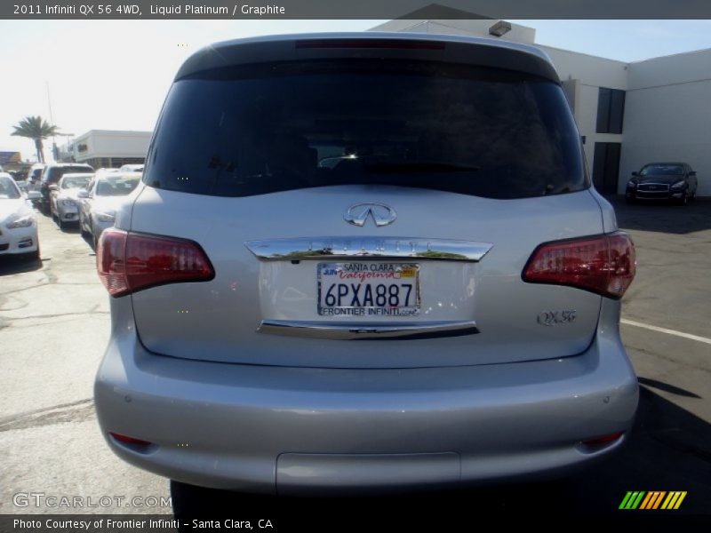 Liquid Platinum / Graphite 2011 Infiniti QX 56 4WD