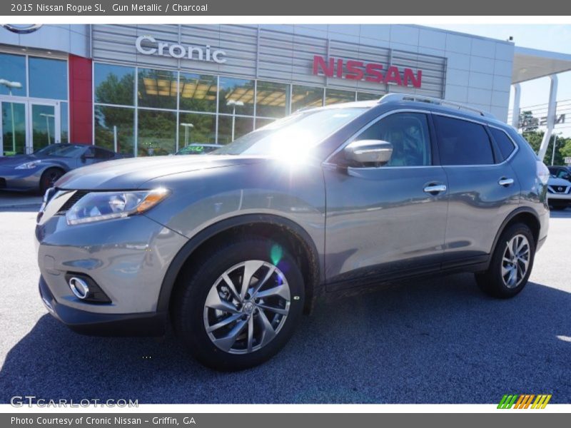 Gun Metallic / Charcoal 2015 Nissan Rogue SL