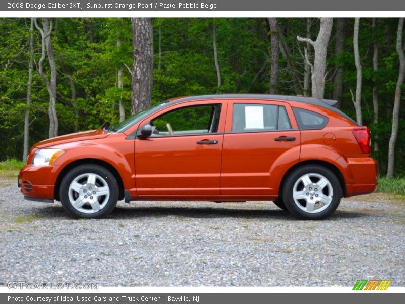 Sunburst Orange Pearl / Pastel Pebble Beige 2008 Dodge Caliber SXT
