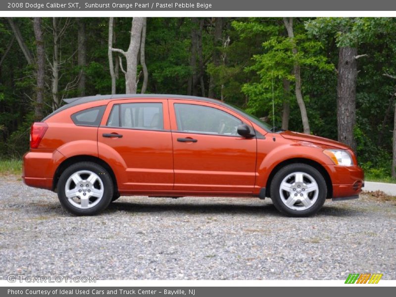 Sunburst Orange Pearl / Pastel Pebble Beige 2008 Dodge Caliber SXT