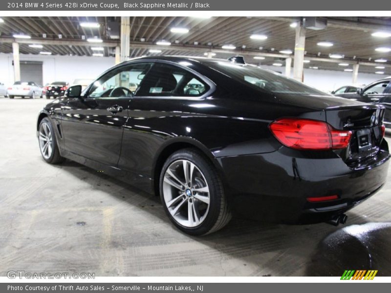 Black Sapphire Metallic / Black 2014 BMW 4 Series 428i xDrive Coupe