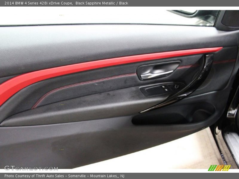 Black Sapphire Metallic / Black 2014 BMW 4 Series 428i xDrive Coupe