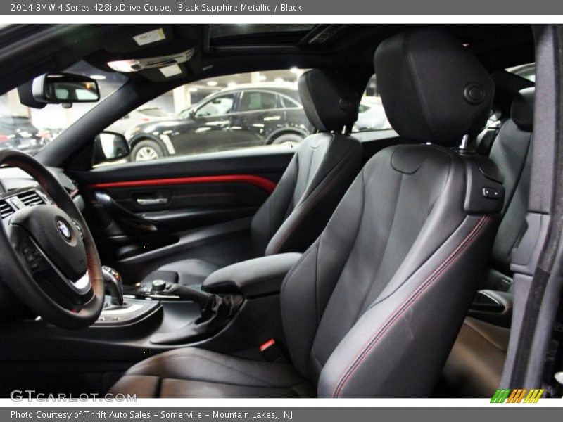 Black Sapphire Metallic / Black 2014 BMW 4 Series 428i xDrive Coupe