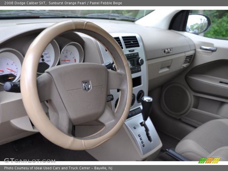 Sunburst Orange Pearl / Pastel Pebble Beige 2008 Dodge Caliber SXT