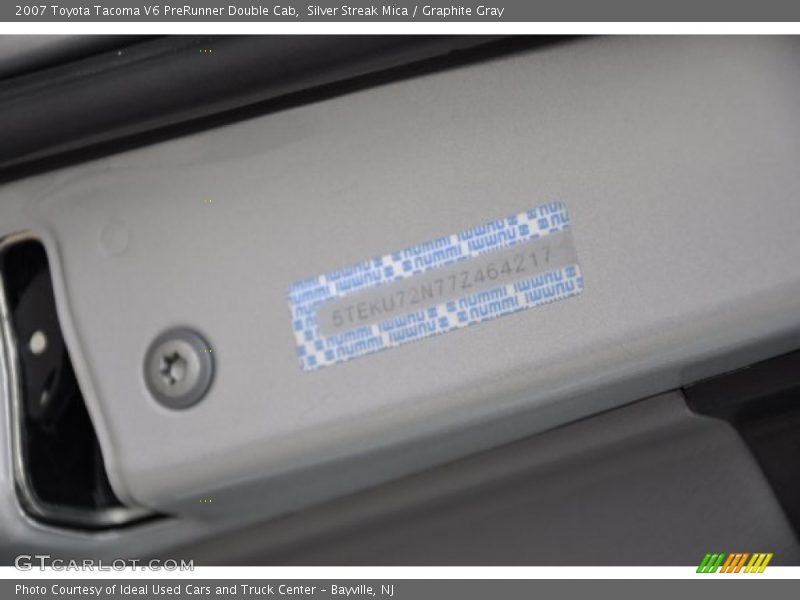 Silver Streak Mica / Graphite Gray 2007 Toyota Tacoma V6 PreRunner Double Cab