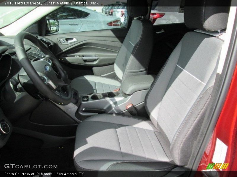 Sunset Metallic / Charcoal Black 2015 Ford Escape SE