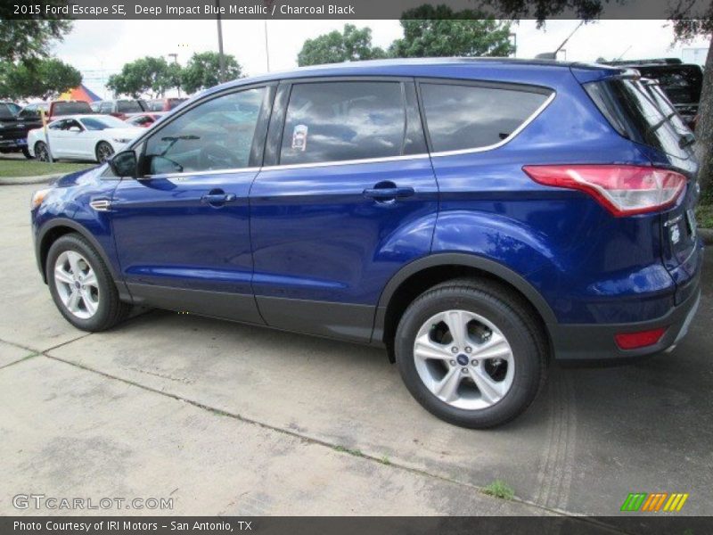 Deep Impact Blue Metallic / Charcoal Black 2015 Ford Escape SE