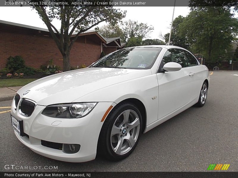 Alpine White / Cream Beige Dakota Leather 2009 BMW 3 Series 328i Convertible