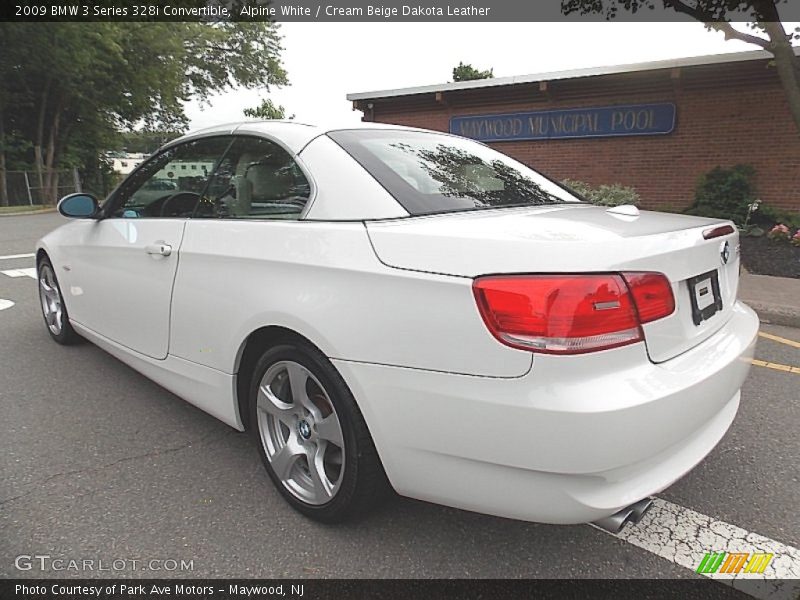 Alpine White / Cream Beige Dakota Leather 2009 BMW 3 Series 328i Convertible